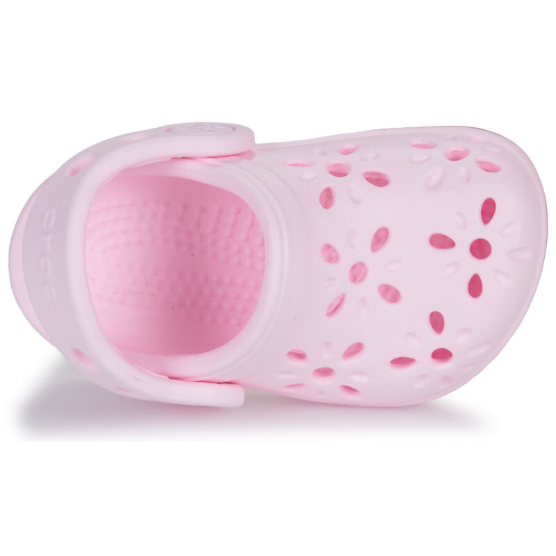Crocs Classic Floral Cut Out Clog T Pink M&auml;dchenclogs - Gr&ouml;&szlig;e 6