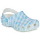 Zuecos Crocs Classic Gingham K blancos para ni&ntilde;as - 1