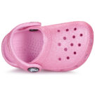 Zuecos Crocs Classic Glitter T rosas para ni&ntilde;as - 6