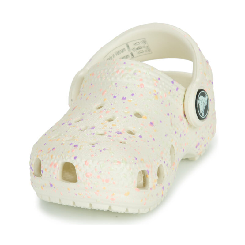 Crocs Classic Glow Paint SplatterCgT Bianco Zoccoli Bambina - 3