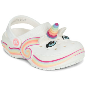 Scarpe bambini ragazza Crocs  Classic IAM Unicorn Lights CgT  Beige Crocs 198445347528