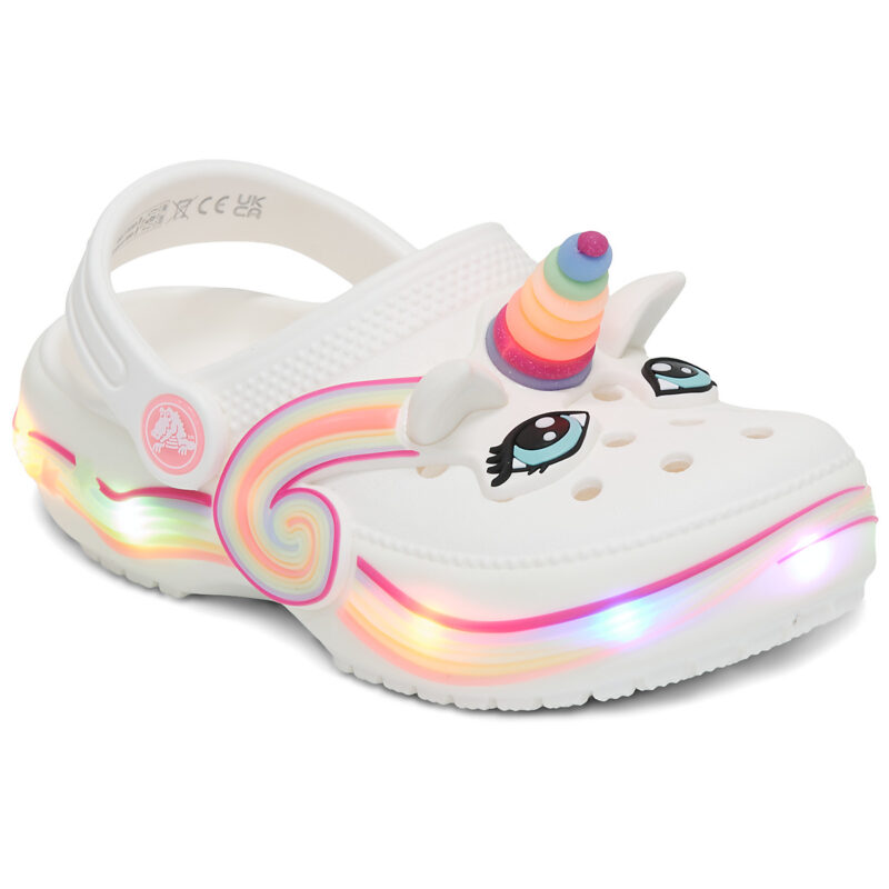 Crocs Classic IAM Unicorn Lights CgT Beige M&auml;dchen-Clogs - Gr&ouml;&szlig;e 6