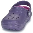 Zuecos Crocs Classic Lined K morados para ni&ntilde;as - 3