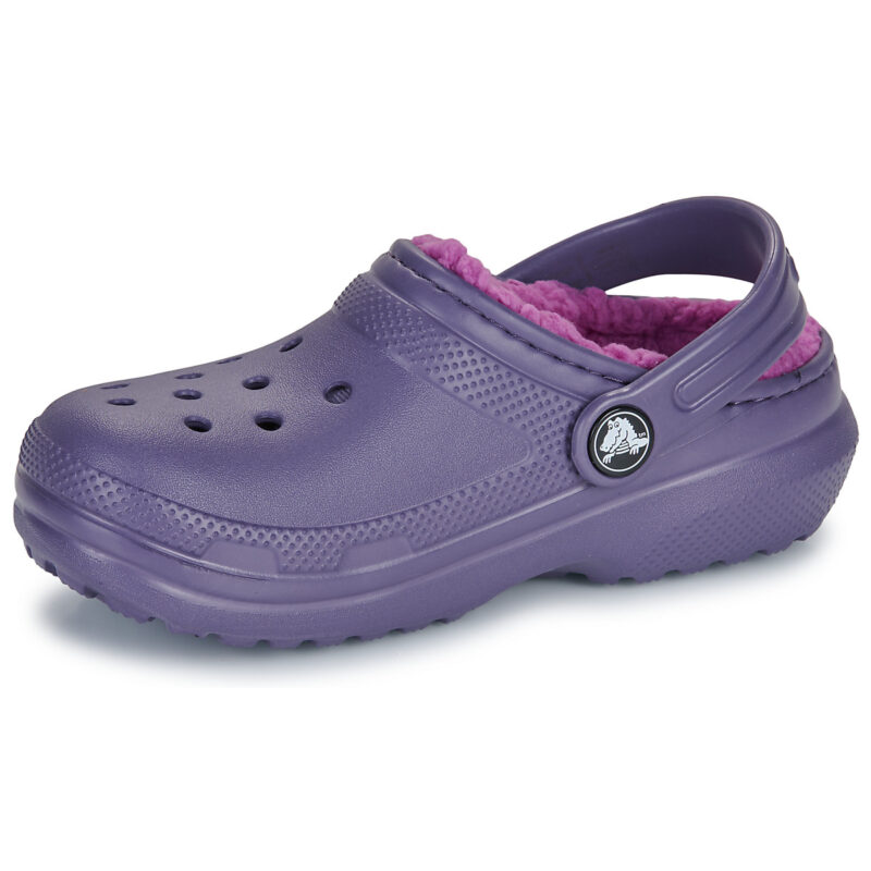 Zuecos Crocs Classic Lined K morados para ni&ntilde;as - 4