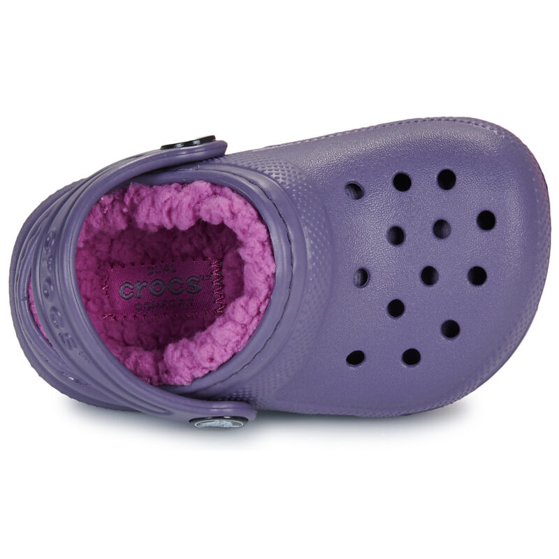 Crocs  Classic Lined Clog T  Viola Zoccoli Bambina - 6
