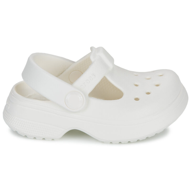 Zuecos Crocs Classic Mary Jane para ni&ntilde;as, color blanco - 2