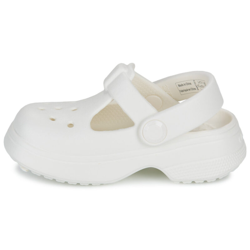 Zuecos Crocs Classic Mary Jane para ni&ntilde;as, color blanco - 4