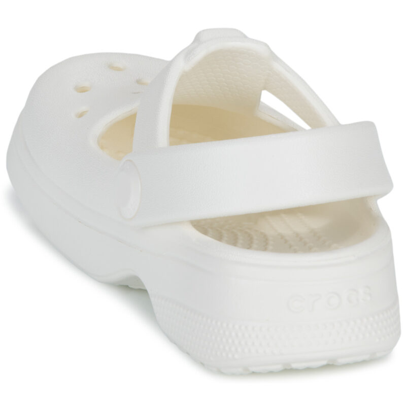 Zuecos Crocs Classic Mary Jane para ni&ntilde;as, color blanco - 5
