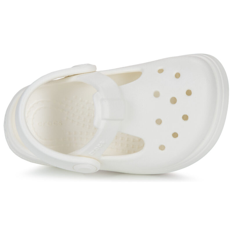 Zuecos Crocs Classic Mary Jane para ni&ntilde;as, color blanco - 6
