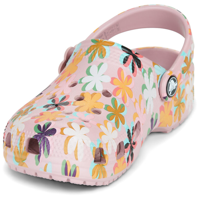 Crocs Classic Retro Summer Clog T Rosa Zoccoli Bambina - 3