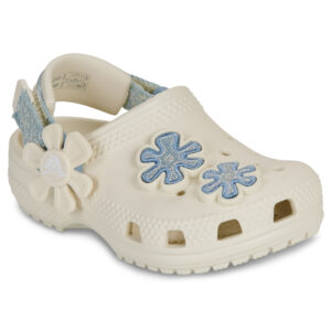 Scarpe bambini ragazza Crocs  Clsc Dnm Flwr Adj BackstrapCgT  Bianco Crocs 198445363894