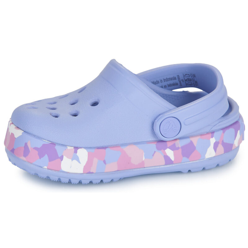 Zuecos Crocs Crocband Glow Confetti BandCgT Azul - Niñas - 4