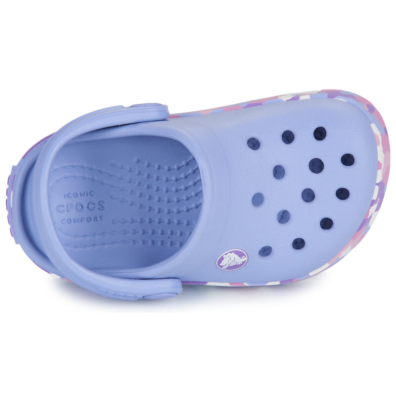 Zuecos Crocs Crocband Glow Confetti BandCgT Azul - Niñas - 6