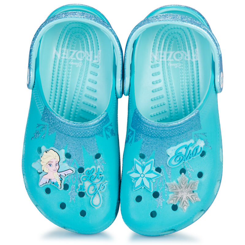 Crocs Frozen Elsa Classic Clog K Blu Zoccoli Bambina - 6