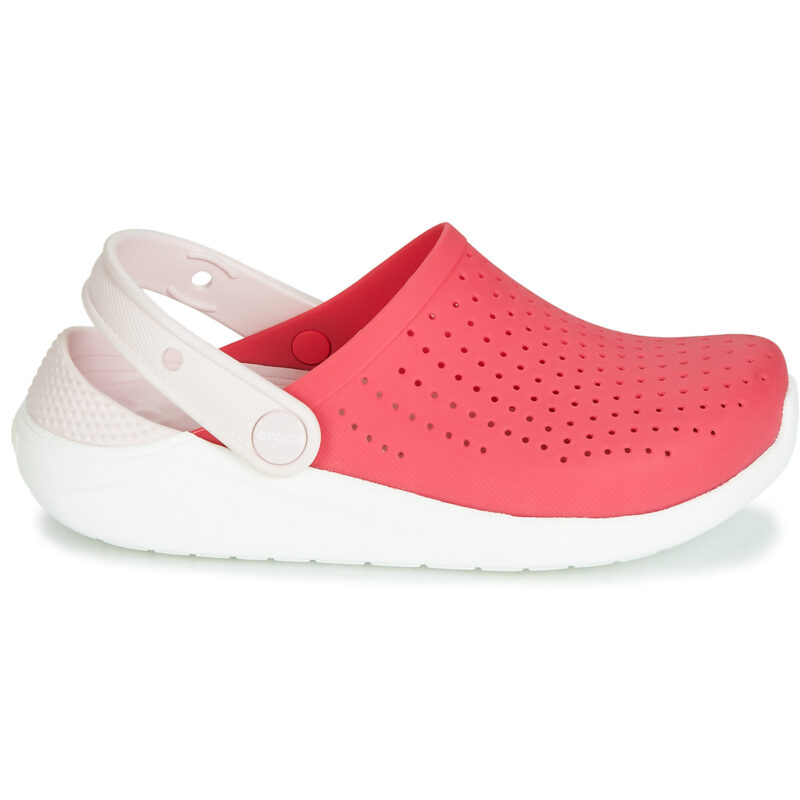 Sabots Crocs LITERIDE CLOG K rouges pour filles - 2