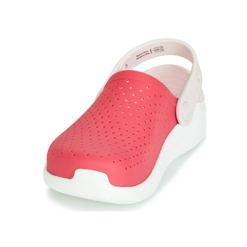 Sabots Crocs LITERIDE CLOG K rouges pour filles - 3