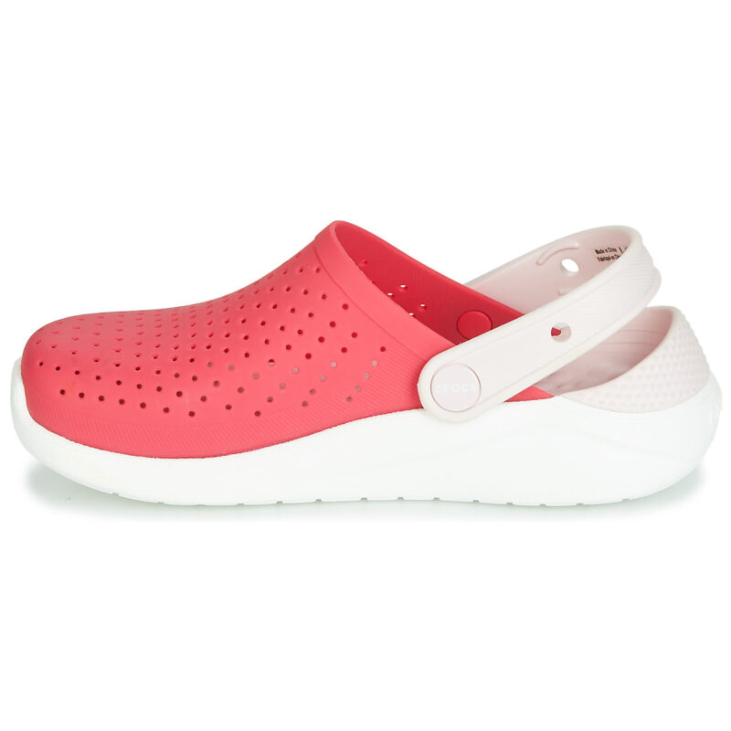 Sabots Crocs LITERIDE CLOG K rouges pour filles - 4