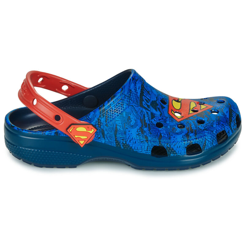Sabots Crocs Superman Classic K bleus pour filles - Taille 2