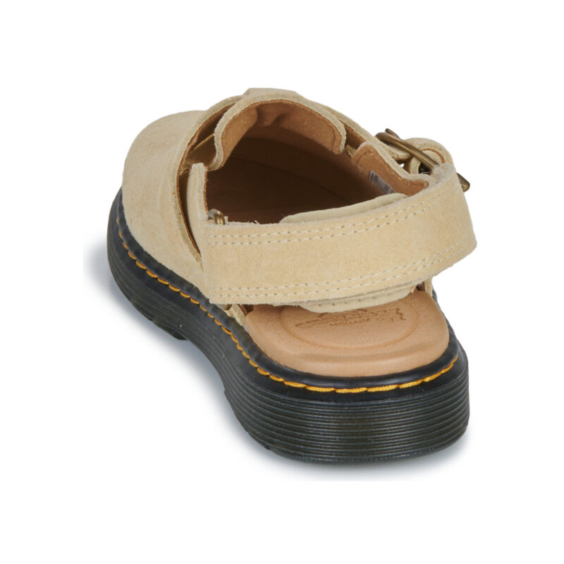 Dr. Martens Jorgie J Light Tan Bronx Suede Beige Zoccoli Bambina - 5