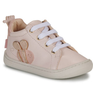 Scarpe bambini ragazza Easy Peasy  MY DODU LACET ABEILLE  Rosa Easy Peasy 3608927613005