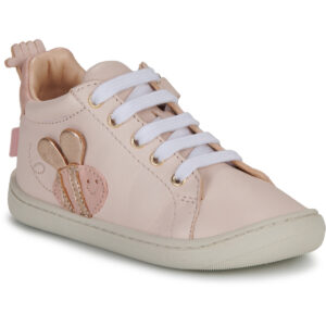 Scarpe bambini ragazza Easy Peasy  MY DODU LACET ABEILLE  Rosa Easy Peasy 3608927613029
