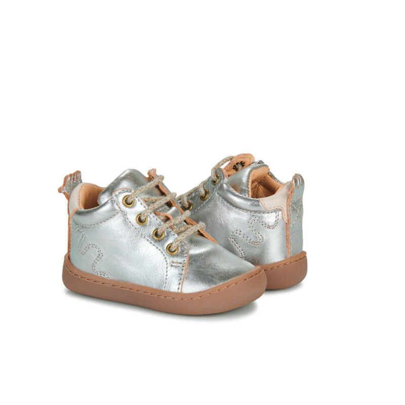 Easy Peasy MY FLEXOO LACET Argent Baskets Fille - 4