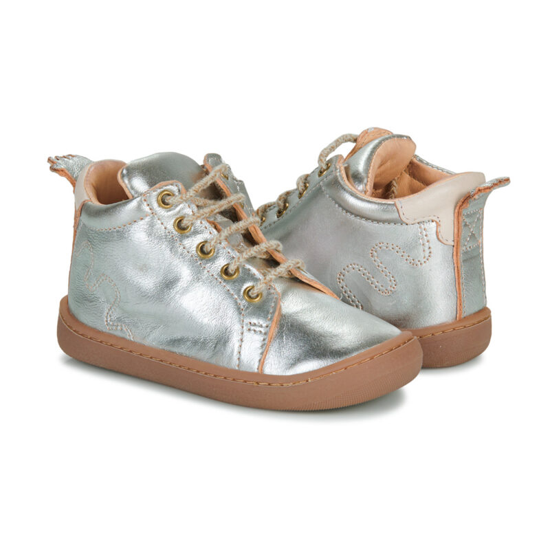 Easy Peasy MY FLEXOO LACET Argent Baskets Fille - 4