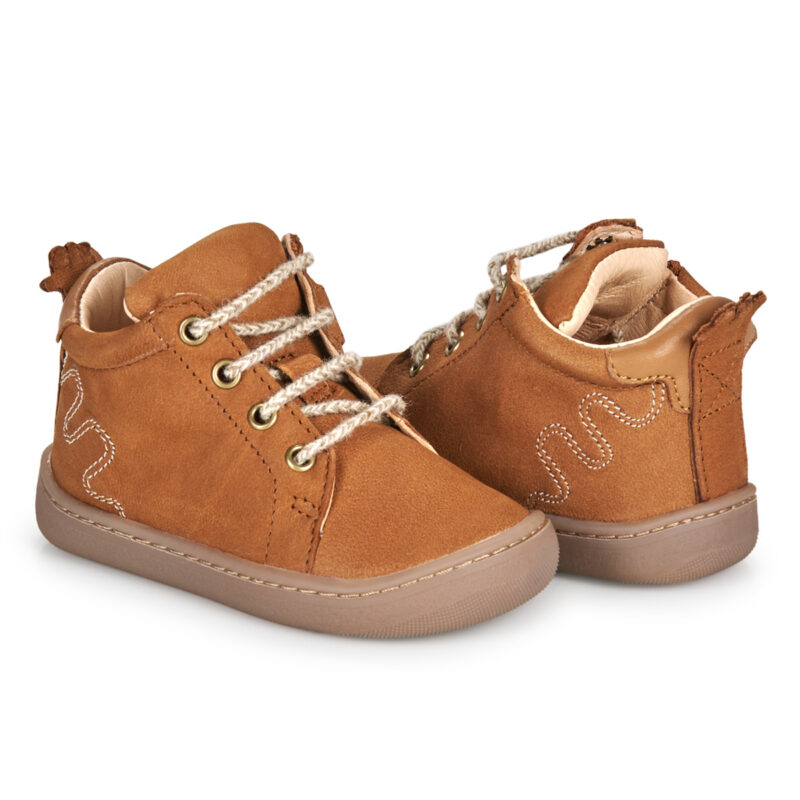 Easy Peasy MY FLEXOO LACET Marron Baskets Fille - 4