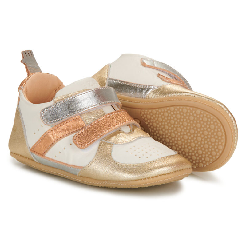 Easy Peasy MY PRE BASKET VELCRO Oro Sneakers Bambina - 3