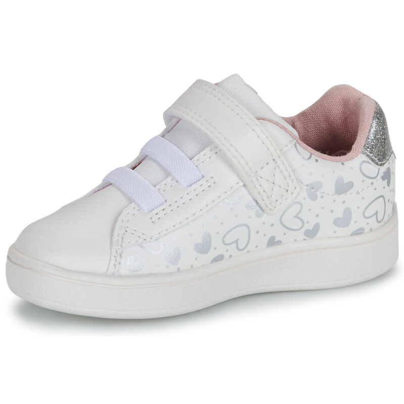 Geox B ECLYPER GIRL White Sneakers for Girls - 4