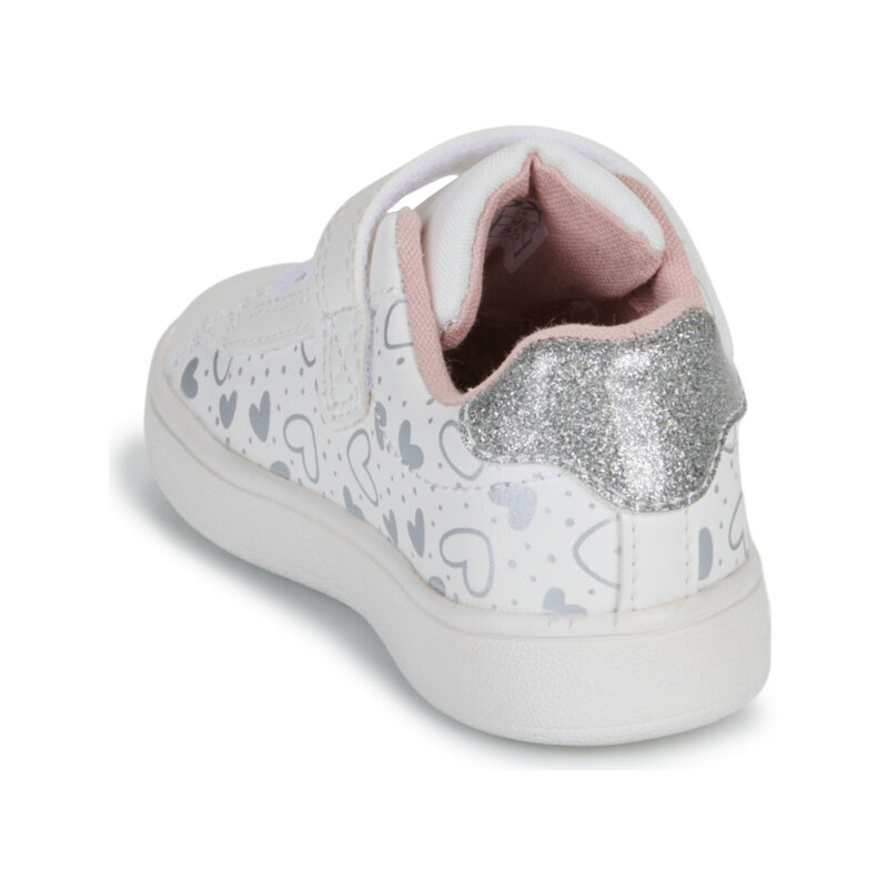 Geox B ECLYPER GIRL White Sneakers for Girls - 5