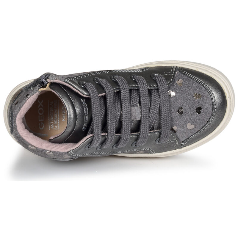 Geox B NASHIK GIRL Graue Sneakers f&uuml;r M&auml;dchen - 6
