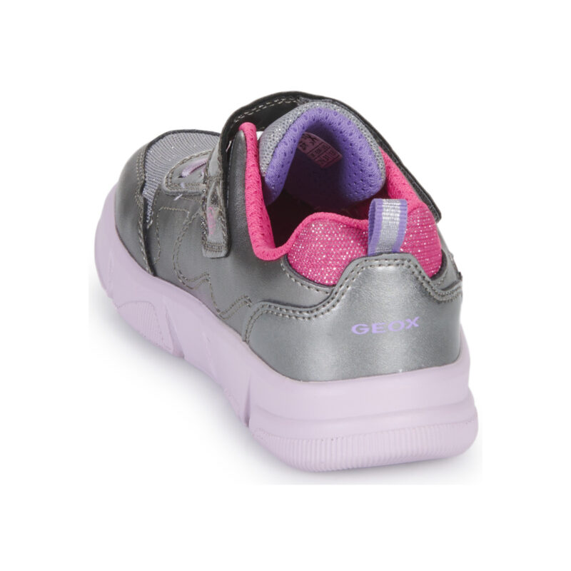 Geox J ARIL G. A Grigio Sneakers Bambina - 4