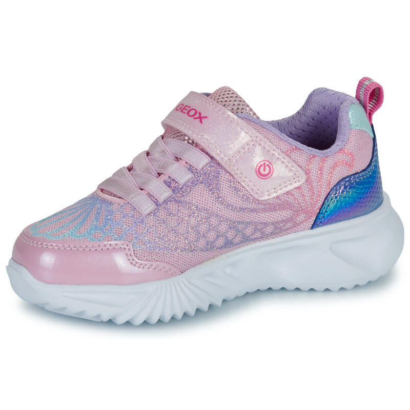 Geox J ASSISTER GIRL A Rosa Sneakers Bambina - 4