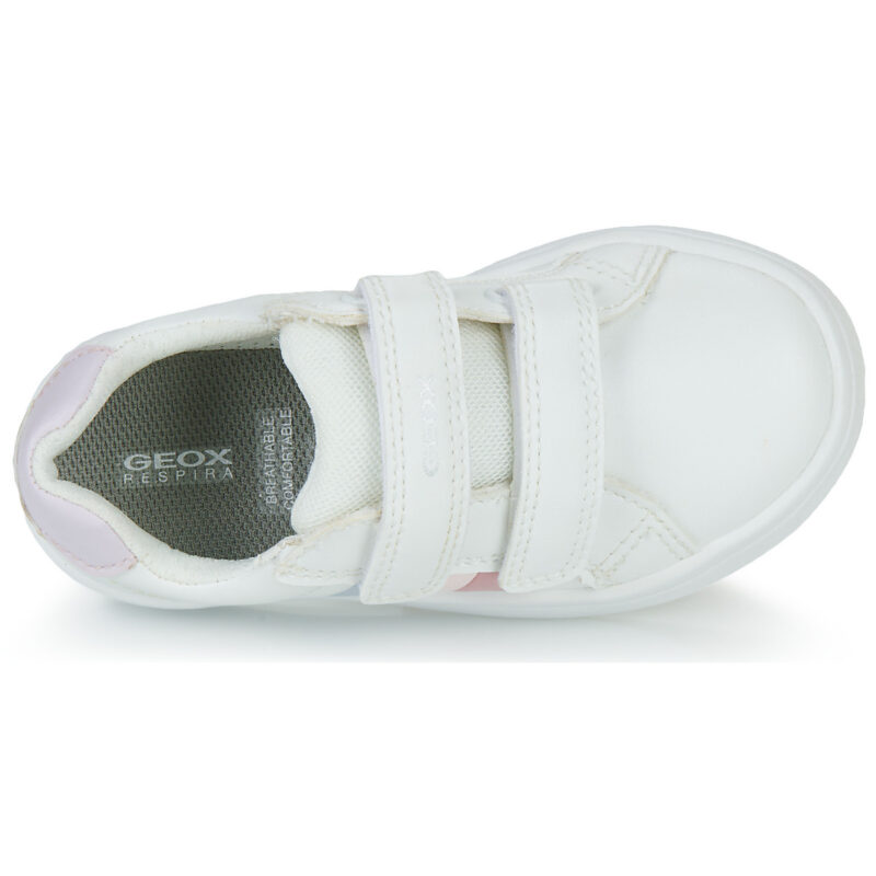 Geox J DJROCK GIRL Bianco Sneakers Bambina - 6