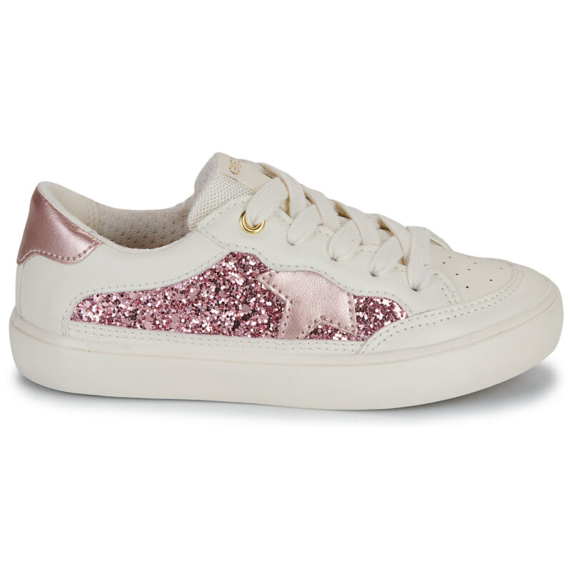 Geox J GISLI GIRL B Bianco Sneakers Bambina - 2