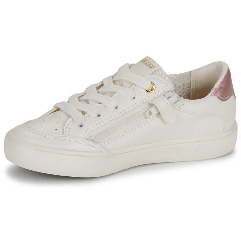 Geox J GISLI GIRL B Bianco Sneakers Bambina - 4