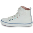 Geox J GISLI GIRL Wei&szlig;e Sneakers f&uuml;r M&auml;dchen - Gr&ouml;&szlig;e 4