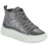 Scarpe bambini ragazza Geox  J LAQUINNY GIRL  Argento Geox 8056206856035