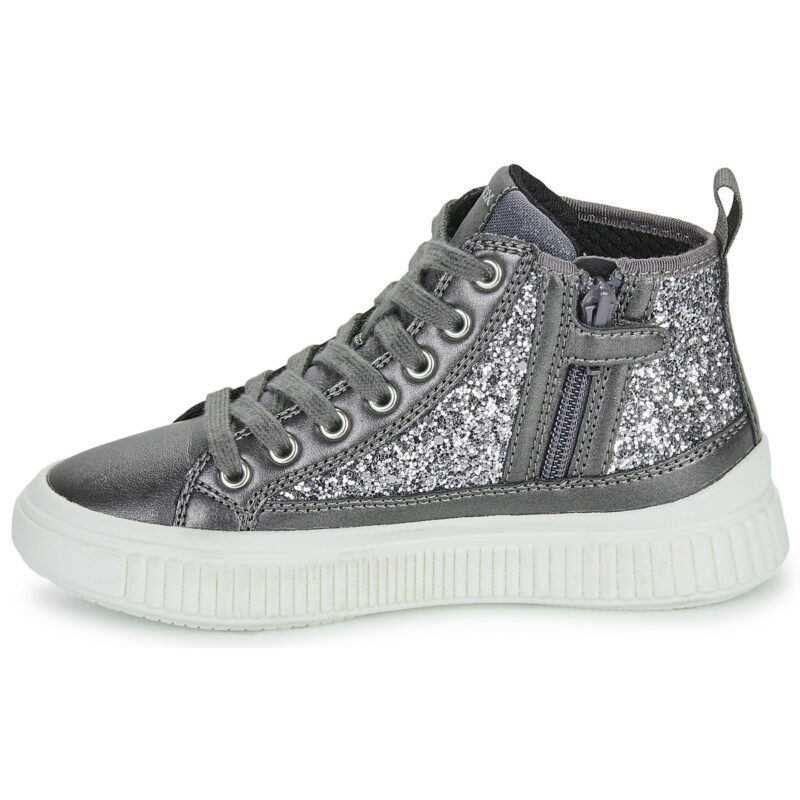 Geox J LAQUINNY GIRL Argento Sneakers Bambina - 4