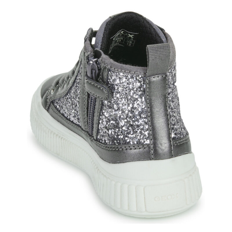 Geox J LAQUINNY GIRL Argento Sneakers Bambina - 5