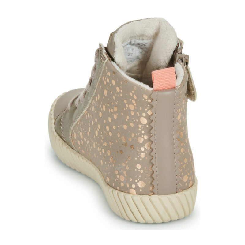 Geox J MIRROLESS GIRL Beige Sneakers Bambina - 5