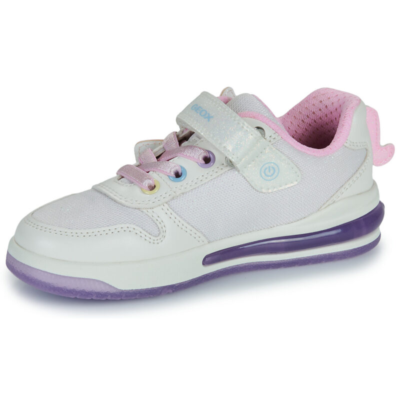 Geox J SKETLITE GIRL B Bianco Sneakers Bambina - 4