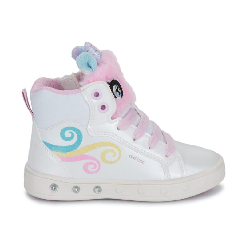 Geox J SKYLIN GIRL Bianco Sneakers Bambina - 2