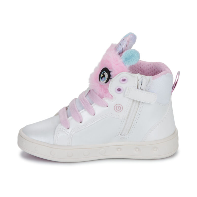 Geox J SKYLIN GIRL Bianco Sneakers Bambina - 4