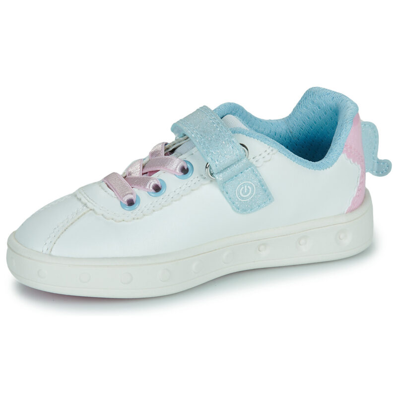 Geox J SKYLIN GIRL Bianco Sneakers Bambina - 4