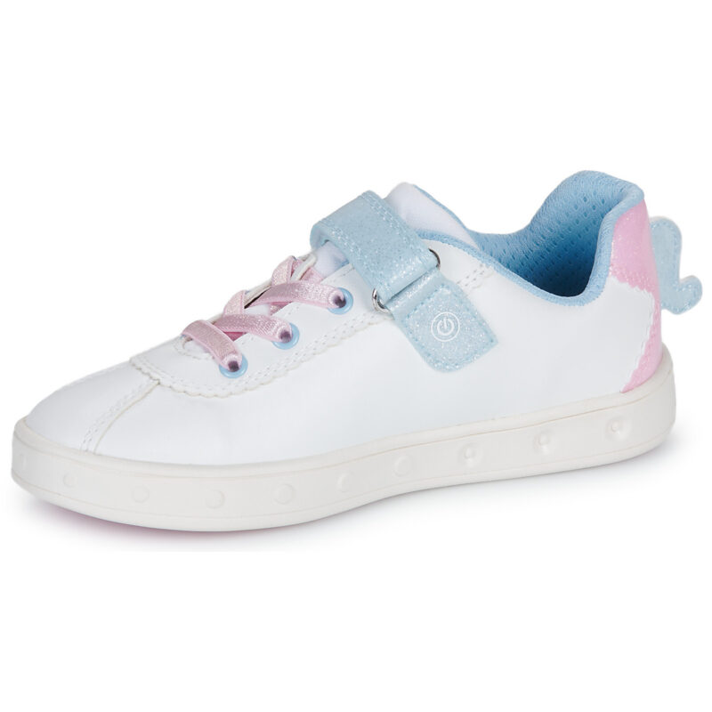 Geox J SKYLIN GIRL Bianco Sneakers Bambina - 4
