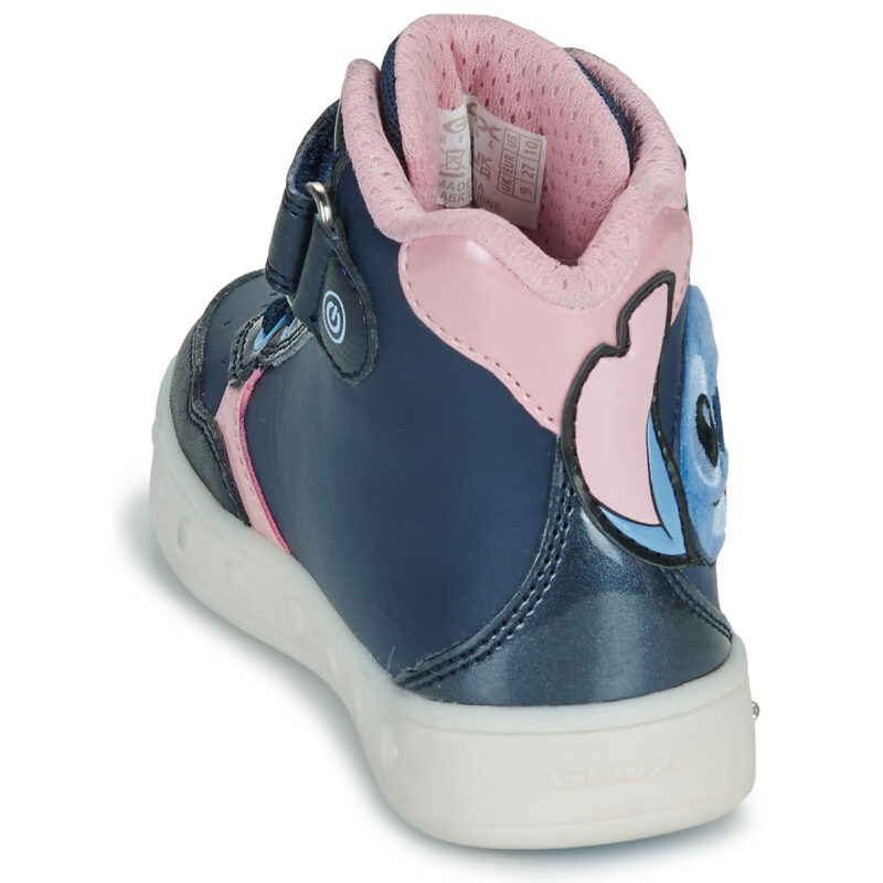 Geox J SKYLIN GIRL STITCH Blu Sneakers Bambina - 5
