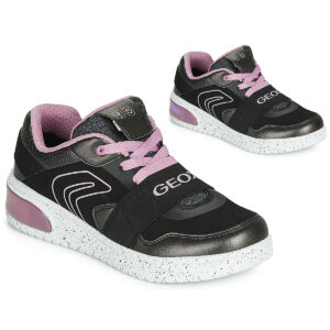 Scarpe bambini ragazza Geox  J XLED GIRL  Nero Geox 8054730137699