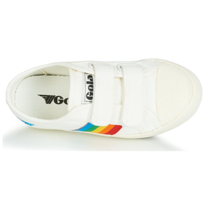 Gola COASTER RAINBOW VELCRO Bianco Sneakers Bambina - 6